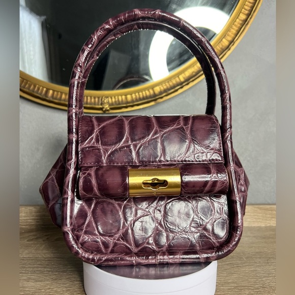 gu_de Love Plum Leather Bag - Picture 5 of 11